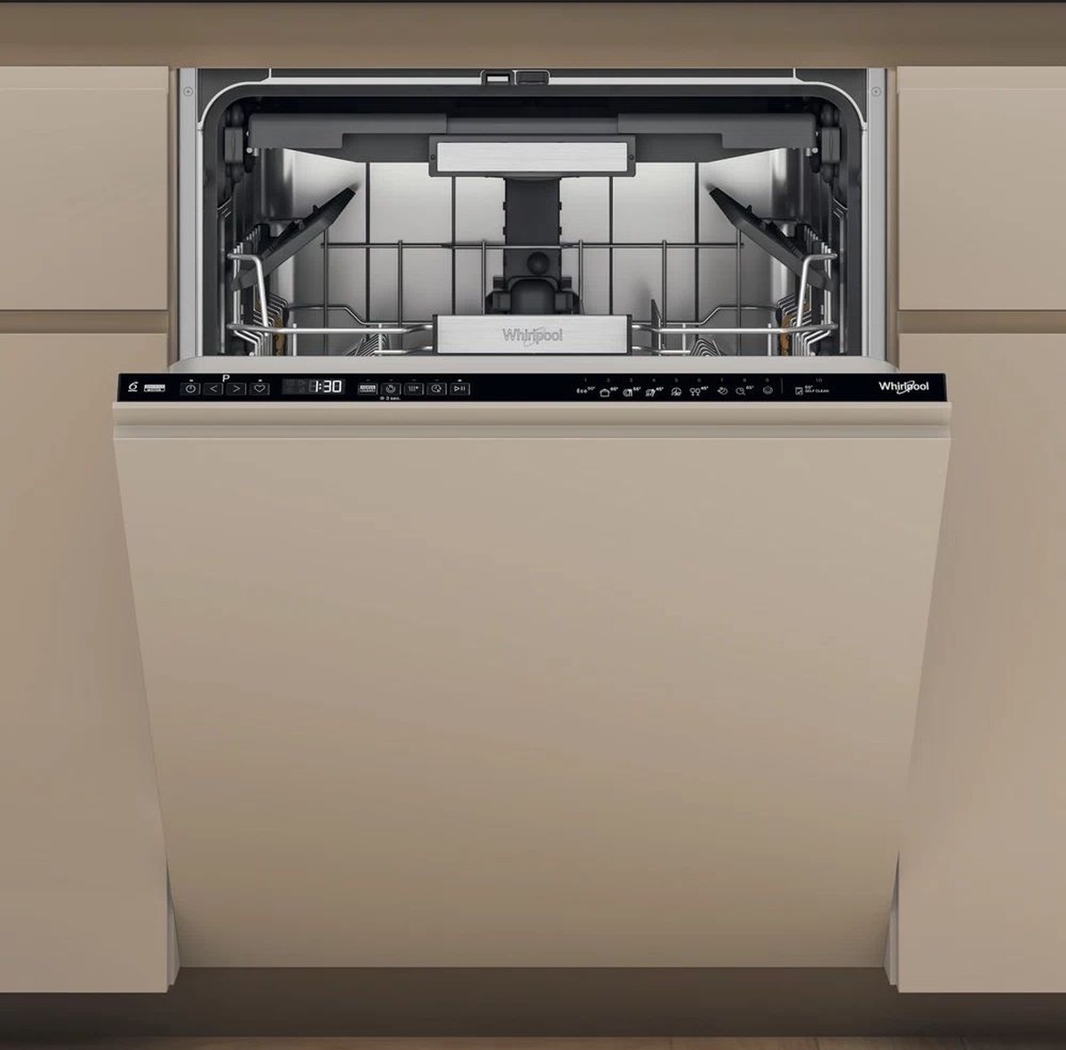 Whirlpool W7IHP40LC inbouwvaatwasser van 40 dB